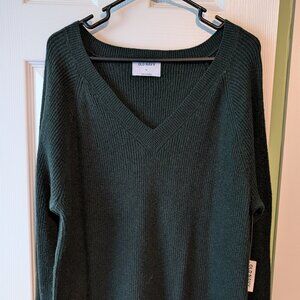 Old Navy green mini sweater dress